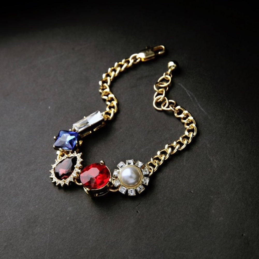 New Ivonne Destination Gold color Crystal Bracelet